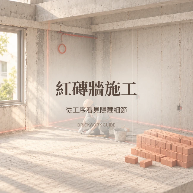 【裝潢實戰 x AI視覺化】紅磚牆施工大解密 將深澀的工程細節轉換為 3D 圖解